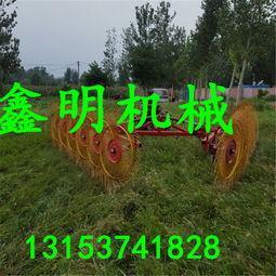 【盤錦拖拉機懸掛式摟草機指盤式摟草機圖玉米秸稈牧草收獲摟草機】-